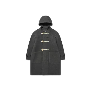 COVERNAT Coats Unisex Charcoal Gray