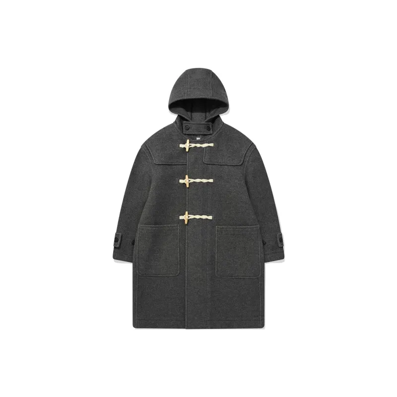COVERNAT Coats Unisex Charcoal Gray-0