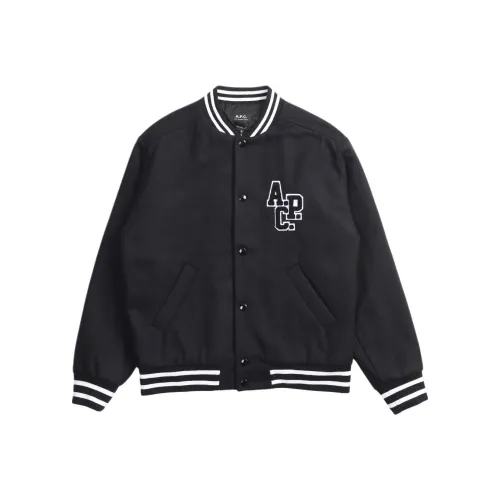 A.P.C Micky Logo Patch Bomber Jacket