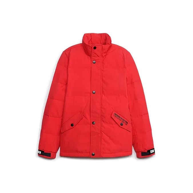 Zoo York Letter Stand Collar Thickened Cropped Down Jacket Unisex-4