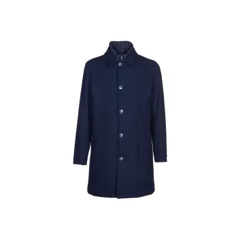 HERNO Single Breasted Straight Hem Coat
