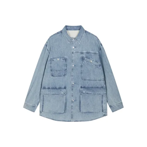 CROQUIS Jackets & Coats Men's Denim Light Blue