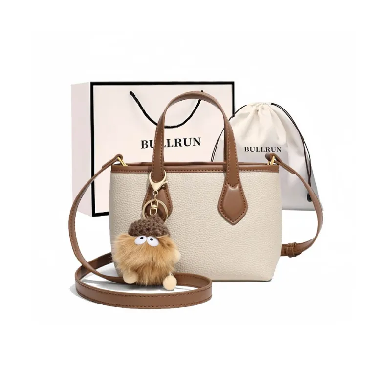 Bullrun Cow Leather Handbag Women's Milk White-1