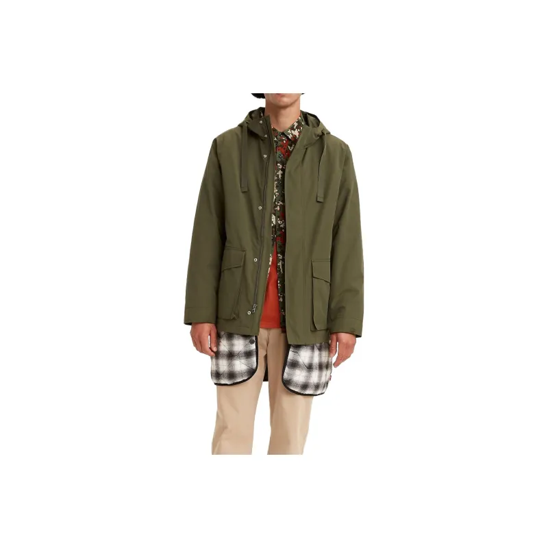 Levis Jackets Men Forest Night Green-0