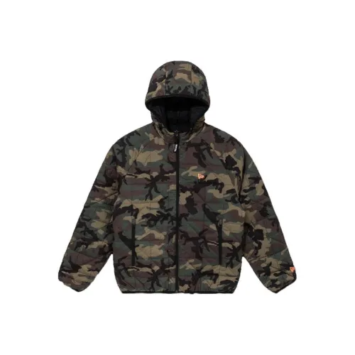 New Era Jackets Men Woodland Camouflage