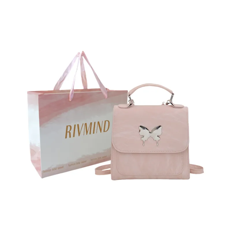 RIVMIND PU Double Shoulder, One Shoulder Handbag Regular Women's White/Black/Green/Blue/Pink/Silver Gray-13