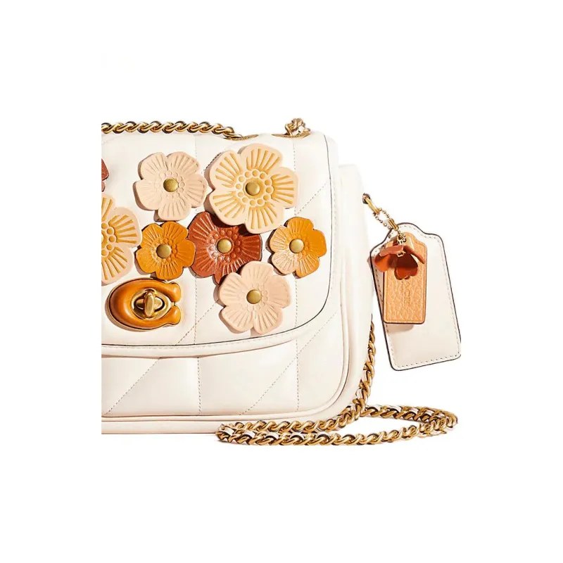 COACH Studio Nappa Leather Pillow Bag Handbag, Shoulder Bag Medium Size Women's White-3