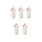 [5 Pack/100% cotton Slip-Resistant]5 Pack White Pink