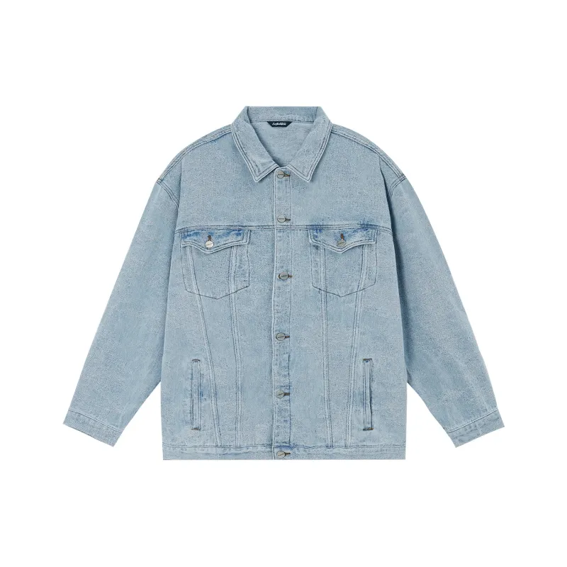 LUJIAMEN Denim Jacket Unisex Blue-0