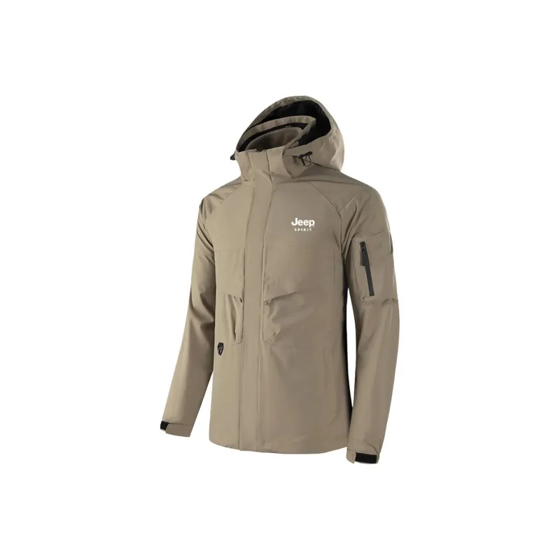 JEEP SPIRIT Waterproof, Windproof, And Breathable Windbreaker Jacket Men's-5