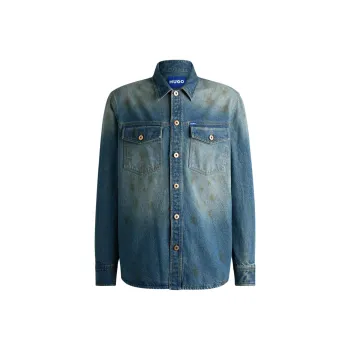 HUGO BOSS Denim Jacket Men's Dark Blue