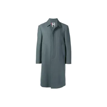 THOM BROWNE Relaxed Cashmere Bal Collar Overcoat