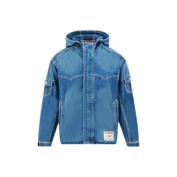 TRUE RELIGION SS24 Denim Jacket Men's Blue