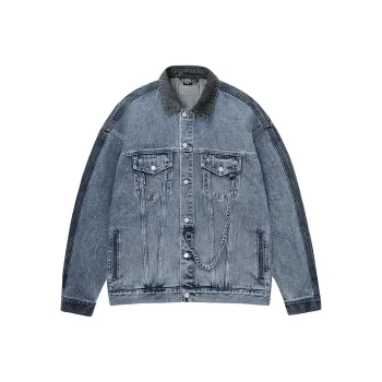 Muscle Dog Jackets Men Blue & Black