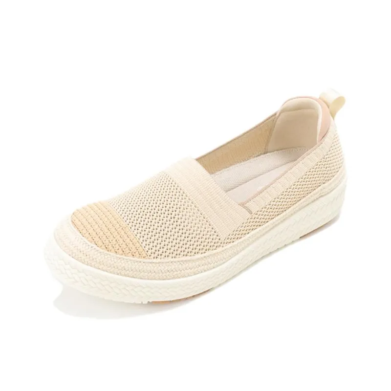 PANSY Panxi Japan Women's Slip on Espadrilles Flyknit Breathable Comfortable Color Block Women's-4