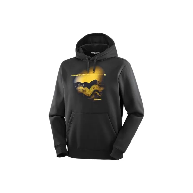 SALOMON Hoodie M Sweatshirt Men's Pitch Black-0