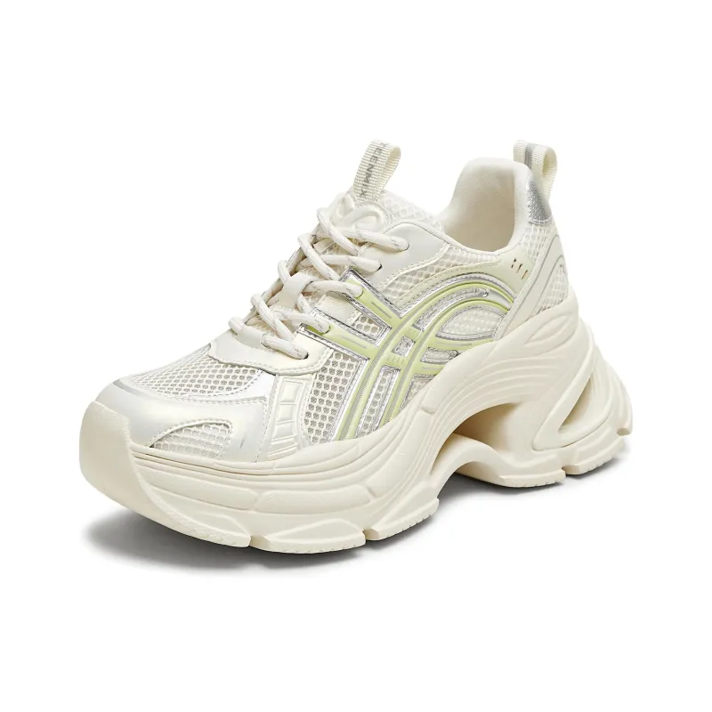 Teenmix Cut Out Planet Cushioning, Slip Resistant, Lightweight, Height Enhancing Low Top Chunky Sneakers Women's-1