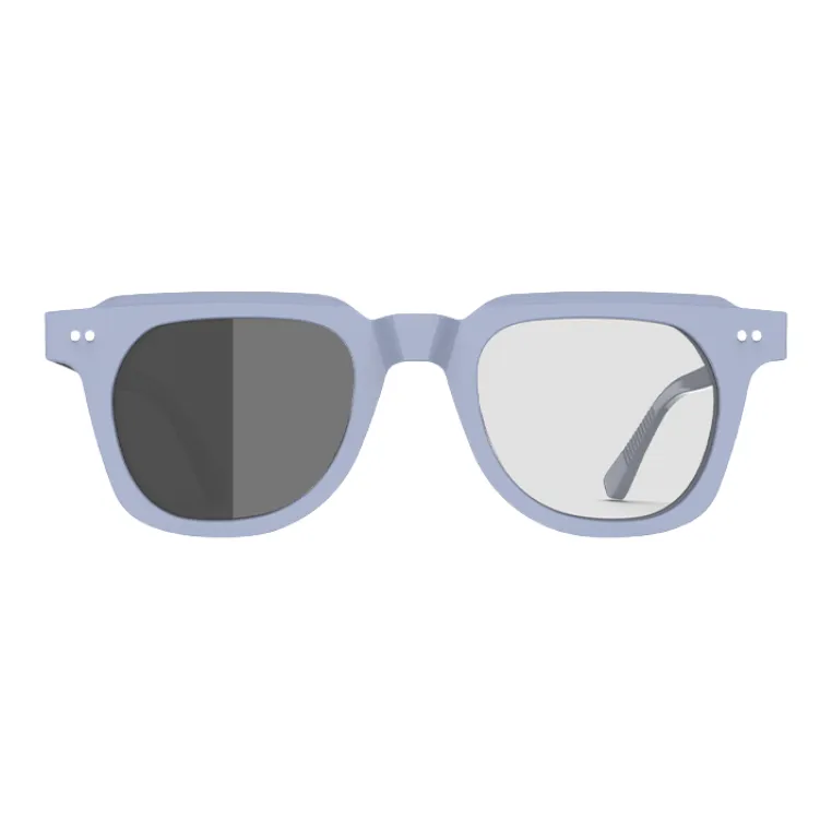 MID Plate And Metal Round Sunglasses Unisex Black-12