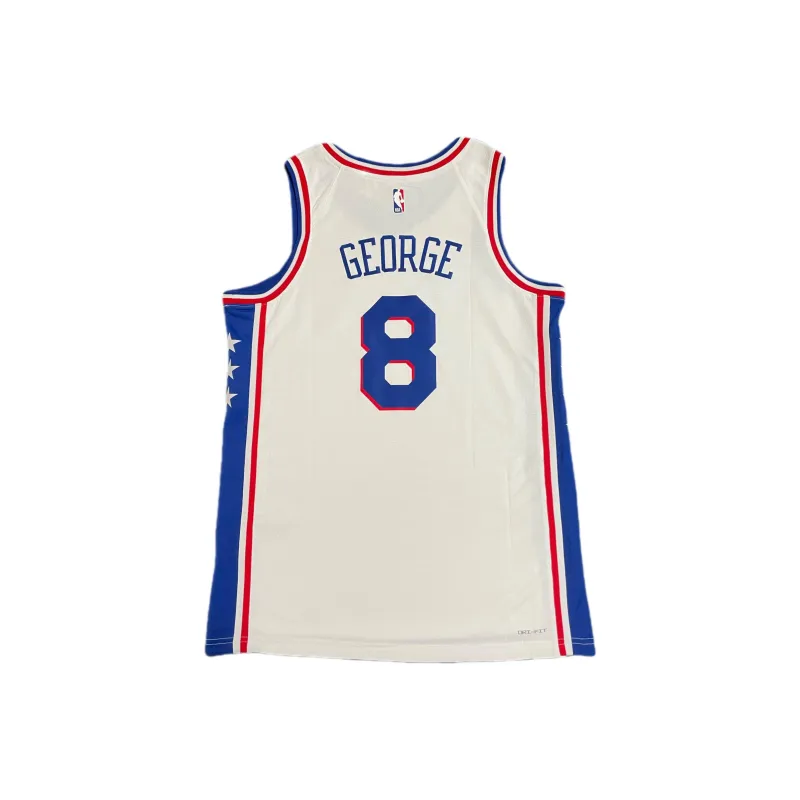 Nike x NBA 76ers Basketball Jersey Men's White-1