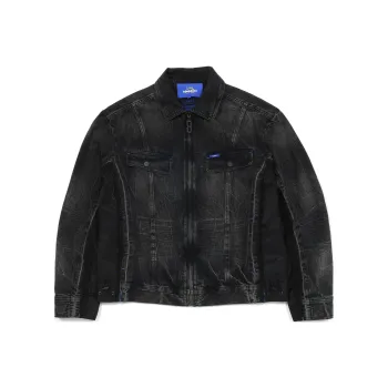 Angel Chen X Lee ANGEL CHEN Collaboration Denim Jackets Unisex Black