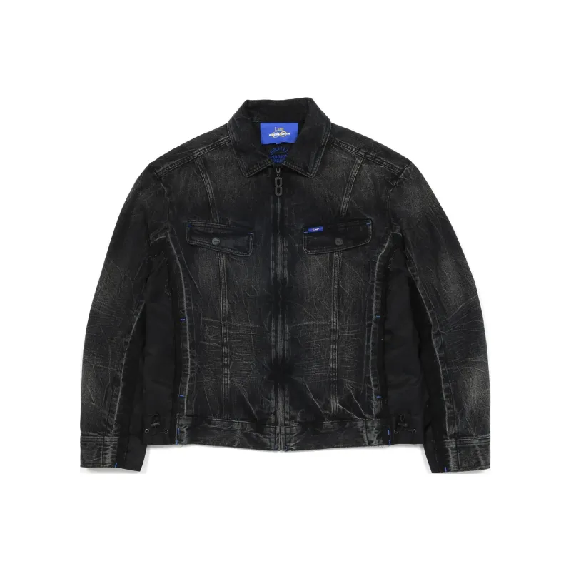 Angel Chen X Lee ANGEL CHEN Collaboration Denim Jackets Unisex Black-0