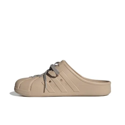 Adidas FOS Collection Composite Sole Quiet Slip Resistant Wrap toe Slippers Unisex Brown