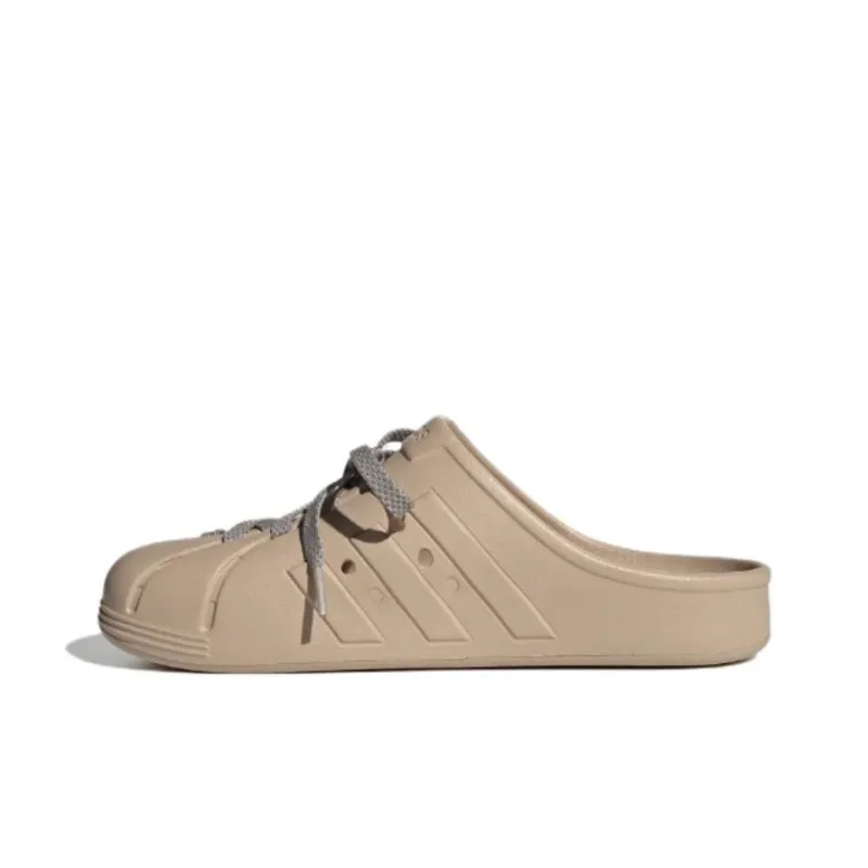 Adidas FOS Collection Composite Sole Quiet Slip Resistant Wrap toe Slippers Unisex Brown-0