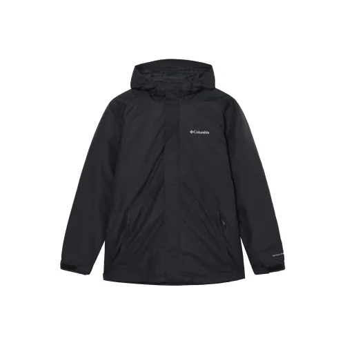 Columbia 24 Fall Waterproof And Windproof To Keep Warm Windbreaker Jacket Men's Black