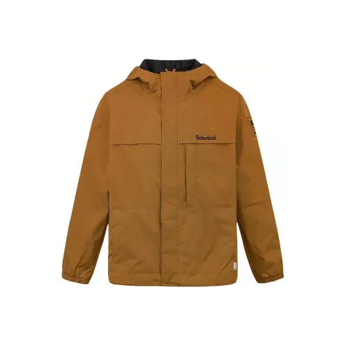 Timberland FW24 Outdoor Hiking Water Resistant Windproof Breathable Windbreaker Jacket Men Dark Wheat