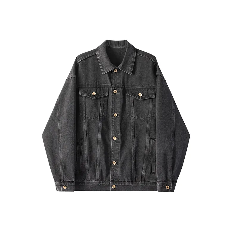 WILLIAM FOX&SONS Denim Jacket Men's Black-0