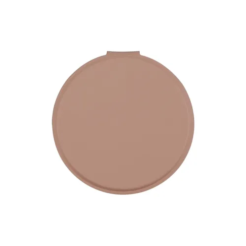 Sweet Pillow House Desktop Round Solid Color PU Leather Minimalist Style Portable HD Foldable Make Up Mirrors