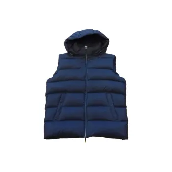 HERNO Hooded Zip Up Vest