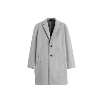 ZARA Coats Men Light Gray