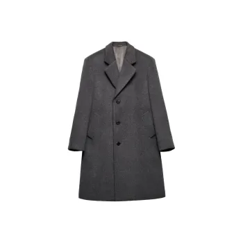 PRADA Single-Breasted Straight Hem Coat