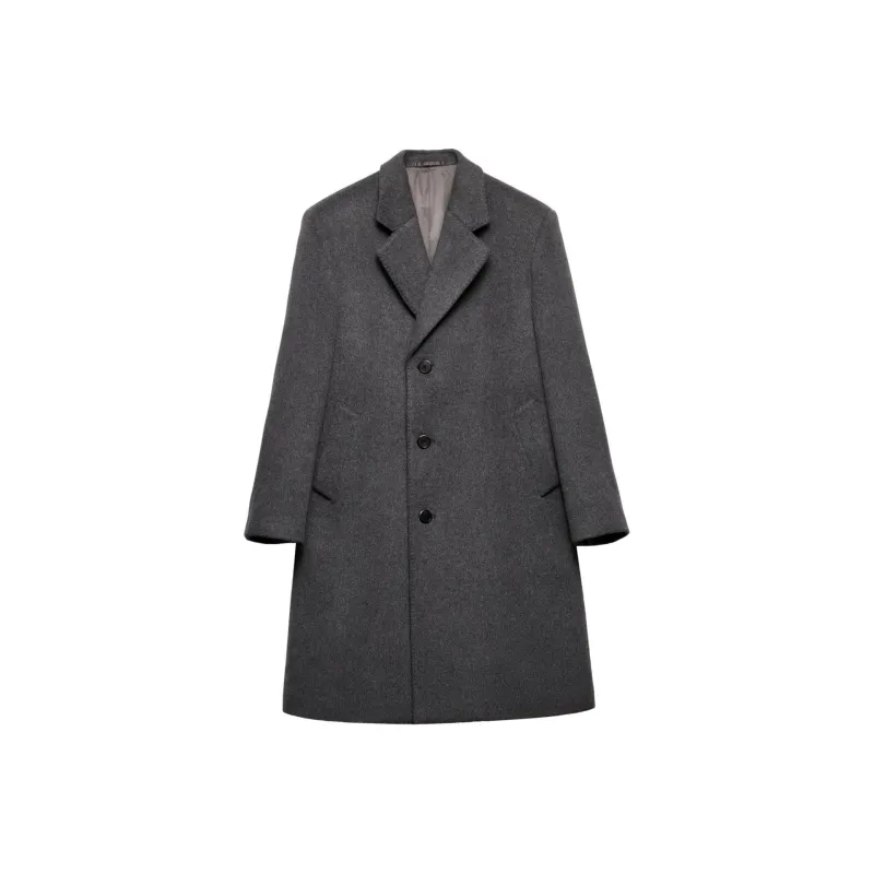 PRADA Single-Breasted Straight Hem Coat-0