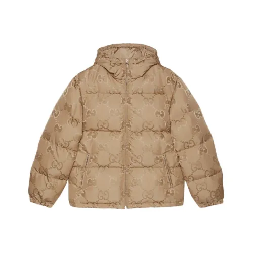 GUCCI Jumbo Gg Jacquard Canvas Down Hooded Jacket