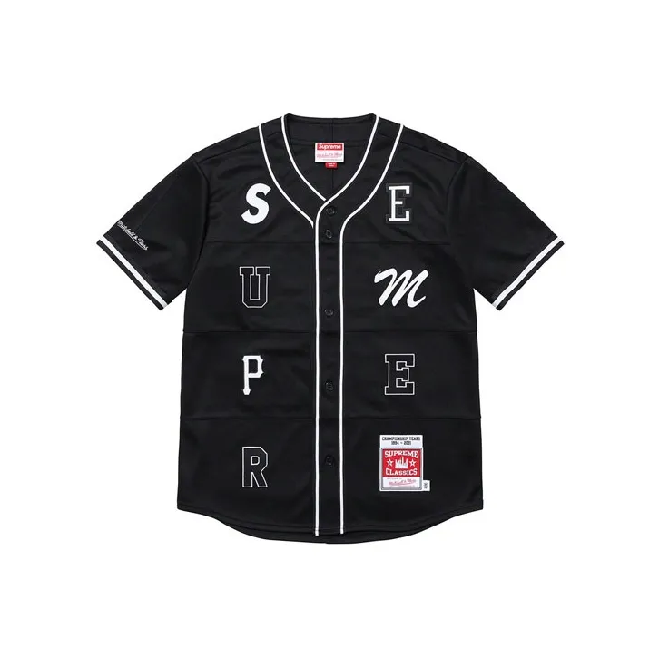 Supreme Mitchell & Ness Patchwork Baseball Jersey-0