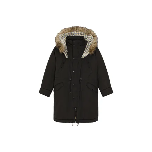 KENZO Faux fur detailed Hooded Coat