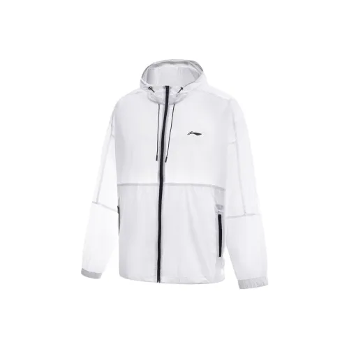 LiNing Smoothie Sun Protection Clothing Unisex Standard White