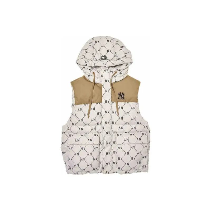 MLB New York Yankees Vest Unisex Dark Cream-0