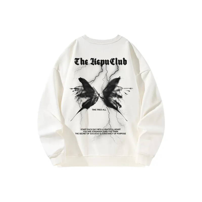 Kepu Sweatshirt Unisex White Pink-6