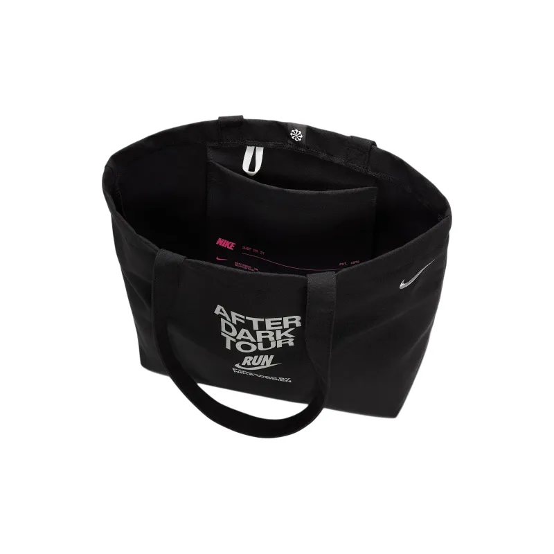 Nike Heritage Polyester Tote Bag, Shopping Bag, Shoulder Bag Unisex Black-3