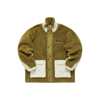 FILA FUSION TOKYO STUDIO Velvet Jackets Men Umber Brown