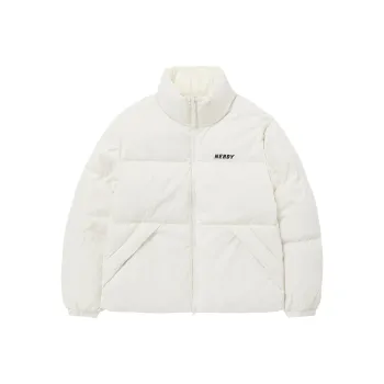 Nerdy Down Jackets Unisex Milk White