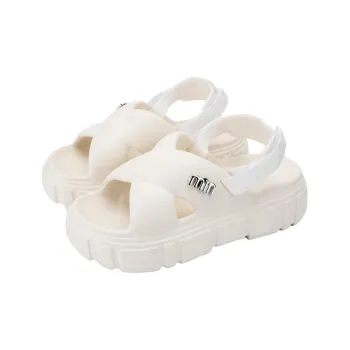 Warm Edge Platform Slippers For Women's Summer, Home, Hidden Wedge, Office, Fashion Trend, Breathable Slippers