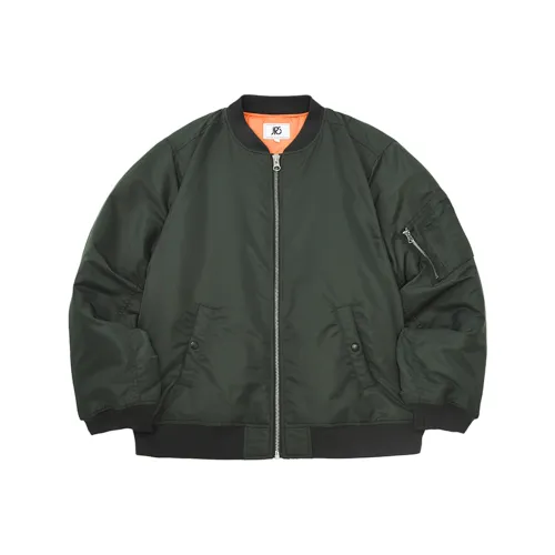 JRs Baseball Collar Loose Fit Straight Long Sleeved Baseball Jacket Men's