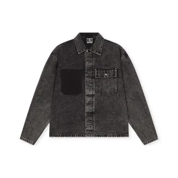 BONELESS Denim Jacket Unisex Black