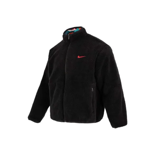 Nike Velvet Jackets Men Multicolor/Black