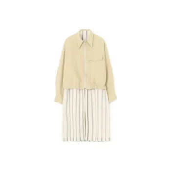Yohji Yamamoto Coats Unisex Beige