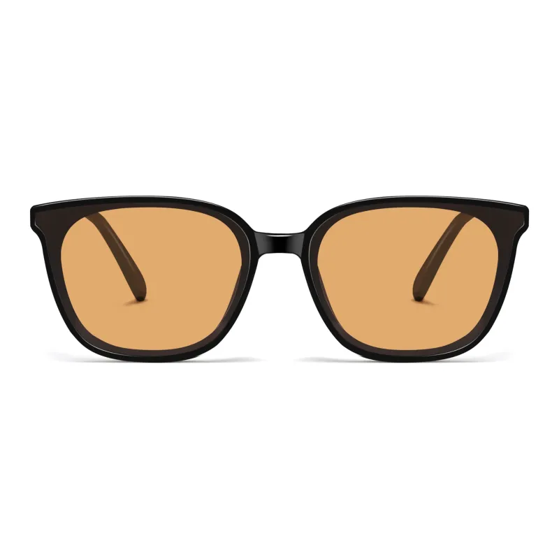 Wood Premium TR/Memory Plastic Square Sunglasses Unisex-1